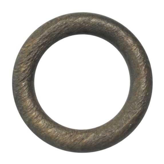 10 anneaux bois Ø56 pour tringle Ø28 chêne brûlé