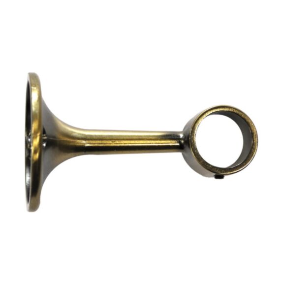 1 support métal à oeil Ø20 70mm effet laiton vioeilli