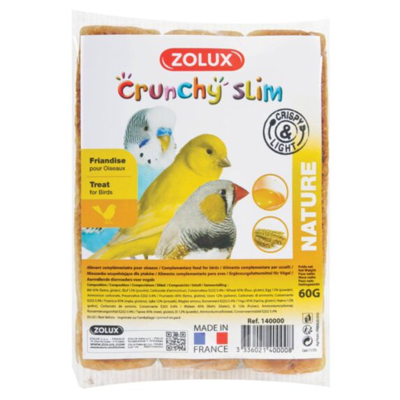 3 Echaudées Crunchy Slim Oiseaux 60gr - ZOLUX