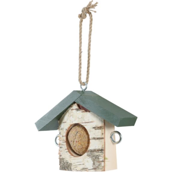 Support bois boule de graisse 19,5x5,5x14,5cm vert - ZOLUX