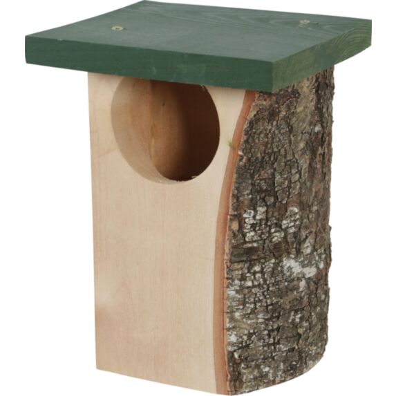 Nid bois hut rouge gorge L19xp17xh26,5cm vert - ZOLUX