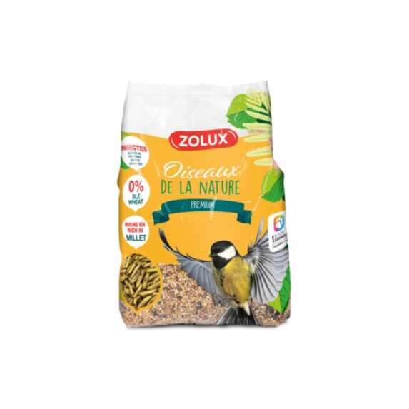 Mélange oiseaux jardin premium insectes 2kg - ZOLUX
