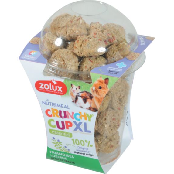 Friandises pour petits mammifères Nutrimeal Crunchy Cup XL nature 190g - ZOLUX