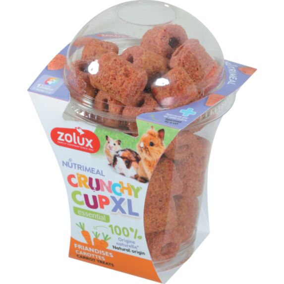 Friandises pour petits mammifères Nutrimeal Crunchy Cup XL carottes 110g - ZOLUX