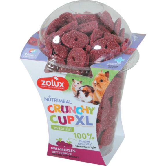 Friandises pour petits mammifères Nutrimeal Crunchy Cup XL betterave 260g - ZOLUX
