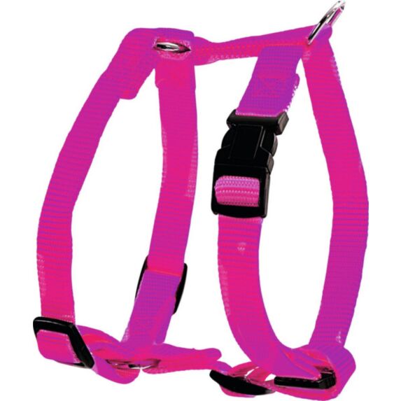 Harnais nylon réglable 10 mm fuchsia - ZOLUX