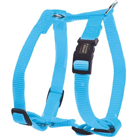 Harnais nylon réglable 25 mm turquoise - ZOLUX