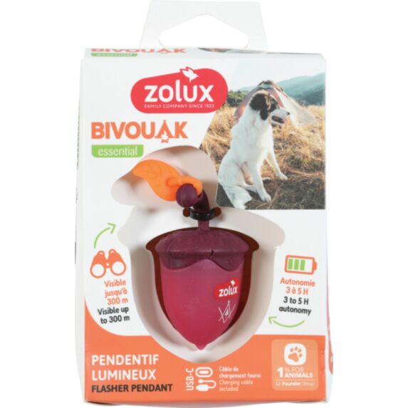 Flasher Noisette USB Bivouak rouge - ZOLUX