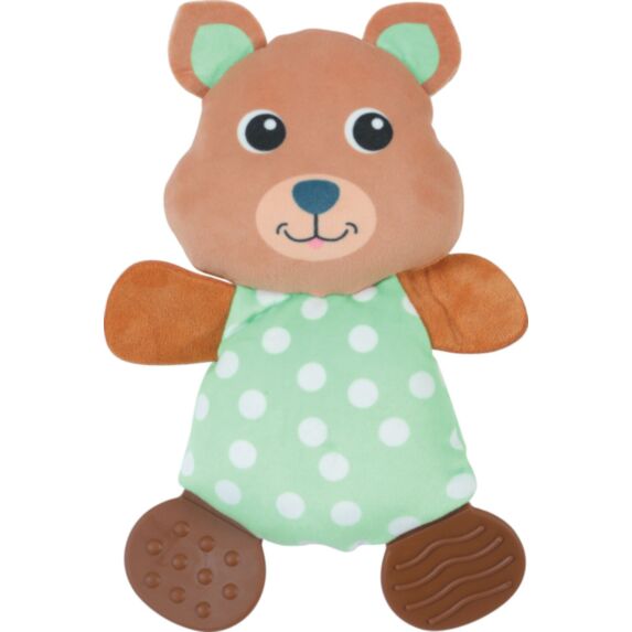 Jouet peluche Chiot Calinou Quokka dental vert à pois - ZOLUX