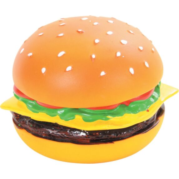 Jouet pour chien vinyle Hamburger 8 x 8 x 6.5cm