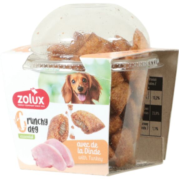 Biscuits fourrés Crunchy Dog dinde 75g - ZOLUX