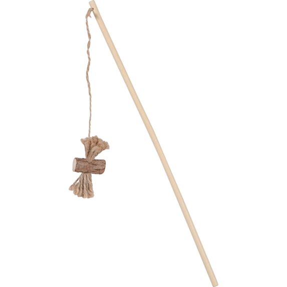Jouet Canne à pêche Matatabi nœud naturel beige - ZOLUX
