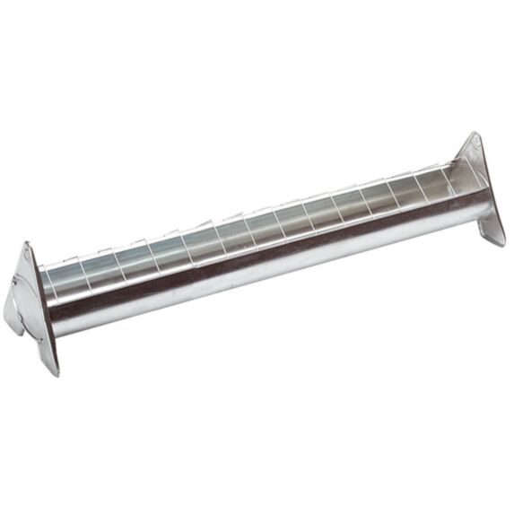 Mangeoire en acier galvanisé à grille mobile 75cm pour 10 poulets - CHICK’A