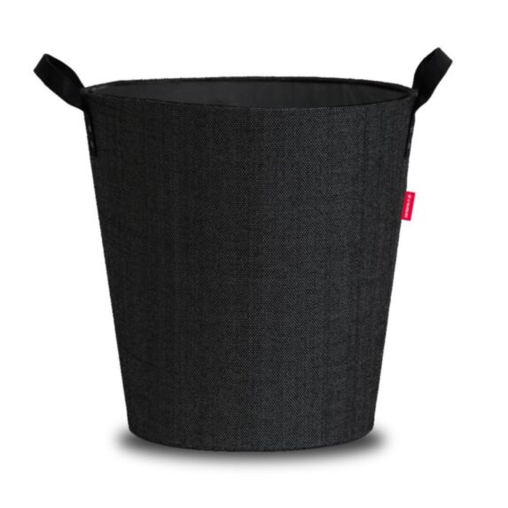 Panier rond à bûches/granules Dama noir 45x44x44cm - LE MARQUIER
