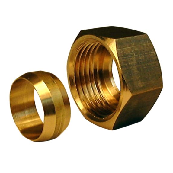 écrou et olive bicone G3/8 d10