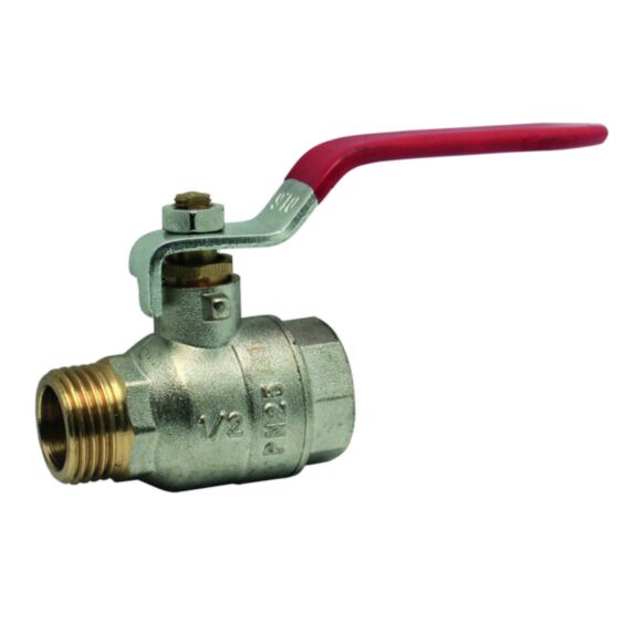 Vanne à sphère manette 1/4 tour double mâle femelle G1/2 (15x21) - ACS - NOYON & THIEBAULT