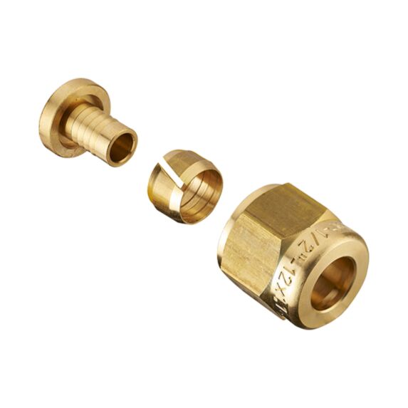 Raccord PER à visser femelle écrou mobile G1/2 (15x21) pour tube PER diamètre 16 mm - sac.10 pcs - NOYON & THIEBAULT