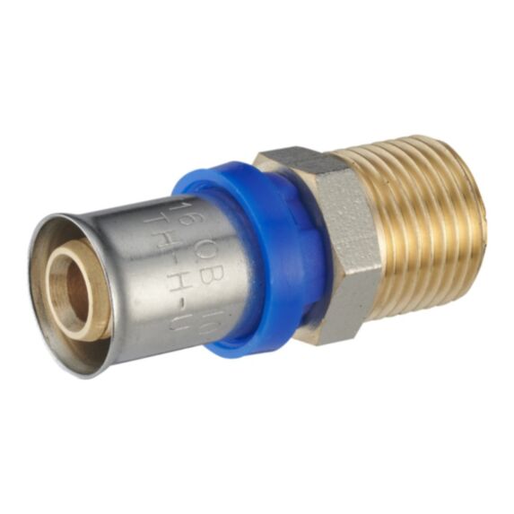 Multicouche à sertir multiprofil Raccord mâle M15x21 Ø16 - NOYON THIEBAULT