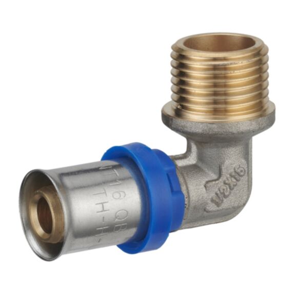 Multicouche à sertir multiprofil coude mâle M15x21 Ø20 - NOYON THIEBAULT