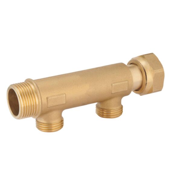 Collecteur écrou libre femelle mâle 20x27 + 2 départs 15x21 - NOYON & THIEBAULT