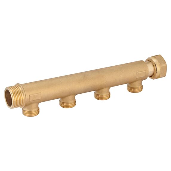 Collecteur écrou libre femelle mâle 20x27 + 4 départs 15x21 - NOYON & THIEBAULT