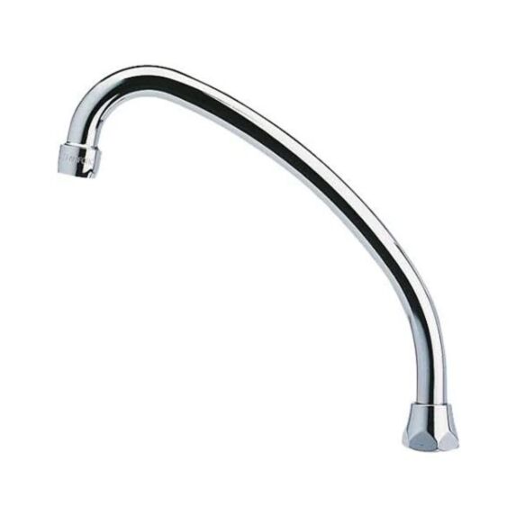 Bec robinet col de cygne chromé Ø 14 mm F15 x 21 L20 cm - NOYON THIEBAULT