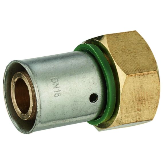 Raccord PER à sertir femelle écrou mobile G1/2 (15x21) pour tube PER - sac.10 pcs - NOYON & THIEBAULT