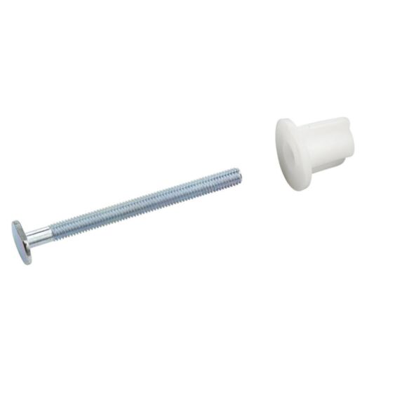 2 fixations abattant de WC vis 6x75mm tête ovale + écrou - NOYON & THIEBAULT