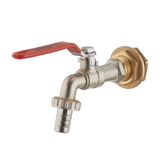 Robinet de cuve 1/4 de tour + Raccord de traversée de cuve - AROZ