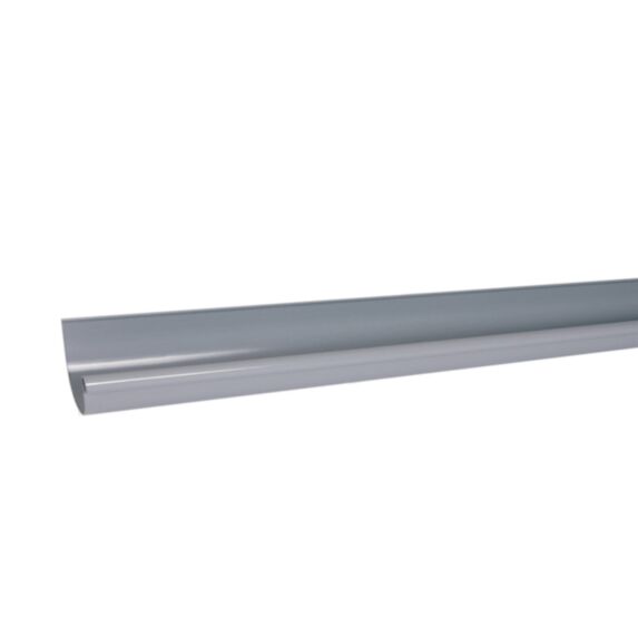 Gouttière demi-ronde PVC 2m gris développé 16cm G162M - GIRPI