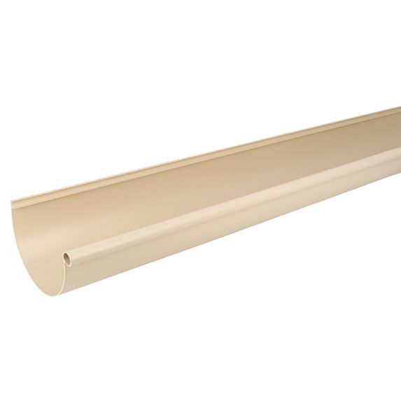 Gouttière demi-ronde PVC 2m sable développé 25cm G25S2M - GIRPI