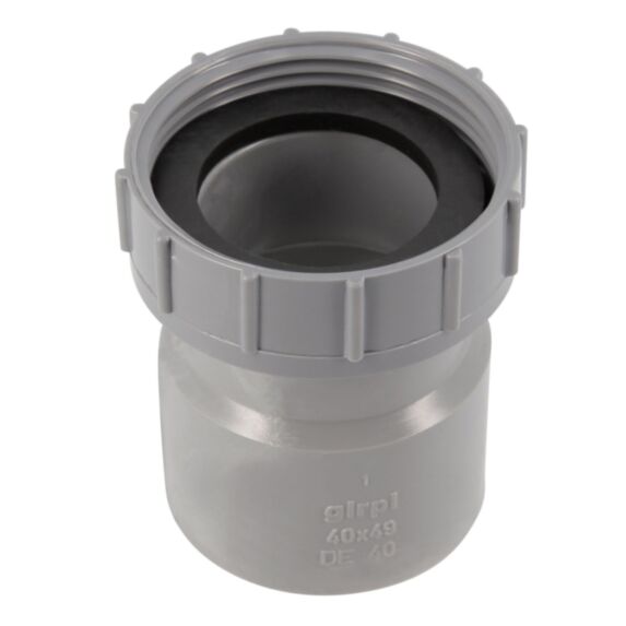 Raccord sortie lavabo D40 douille femelle + écrou + joint - GIRPI
