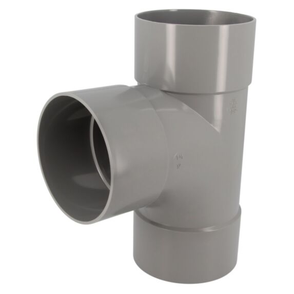 Té évacuation Ø125 87°30 FF - GIRPI
