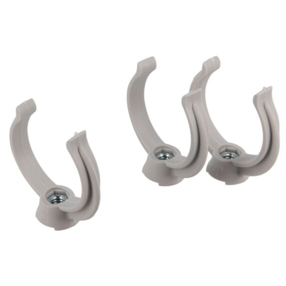 Collier fixation tuyau Ø50 gris - GIRPI