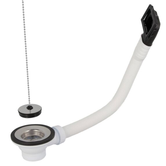 Bonde à bouchon pour évier 1 cuve perçage Ø50mm