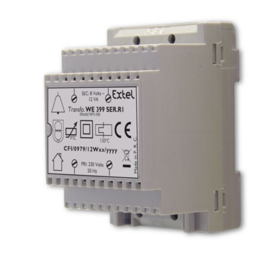 Transformateur modulaire de sonnerie 230V~/8V 1A- EXTEL