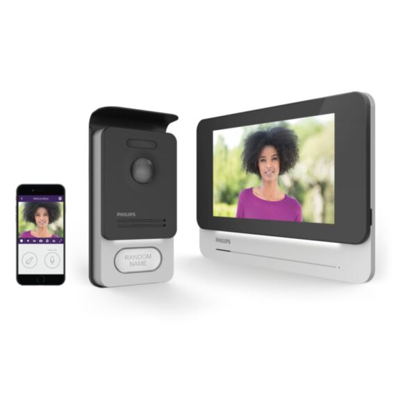 Visiophone 7'' tactile haute qualité d'image et connecté WelcomeEye Connect - PHILIPS