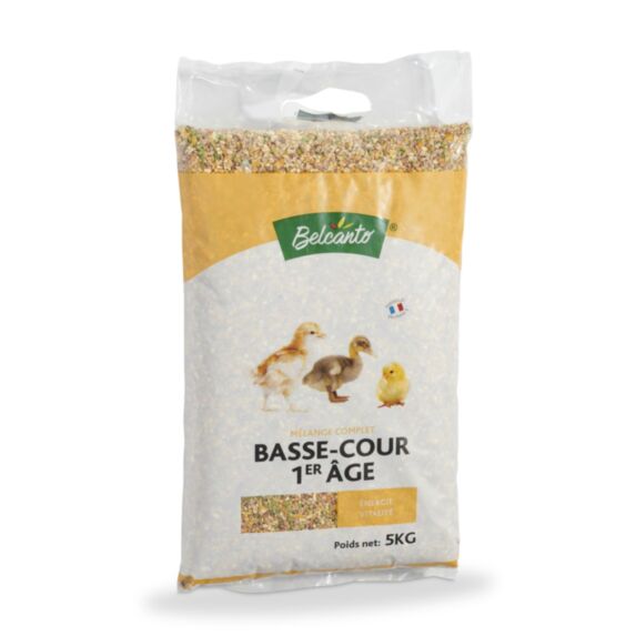 Mélange complet de graines Basse-cour 1er Age 5kg - BELCANTO