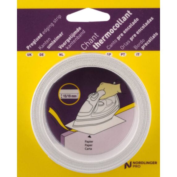 Bande de chant thermocollante cabanon 23mmx5m - NORDLINGER