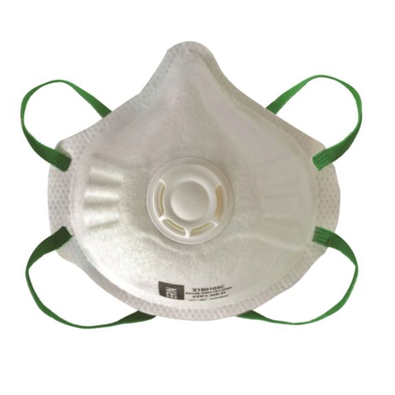 Boite de 12 masques anti-poussière avec soupape FFP1 - GERIN