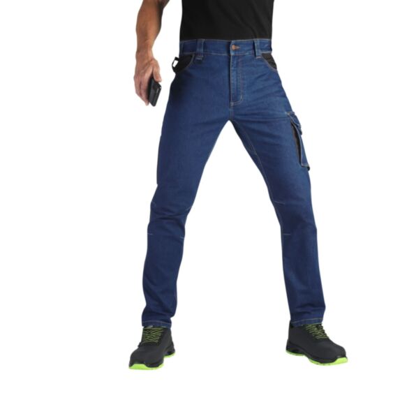 Pantalon Denim Stretch Elkan L bleu - GERIN