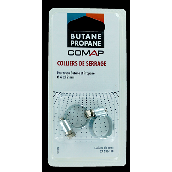 2 colliers de serrage GPL XP 6x12 - COMAP