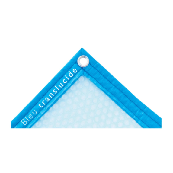 Couverture solaire Bâche ronde 3,05m bleu translucide - EDG BY AQUALUX