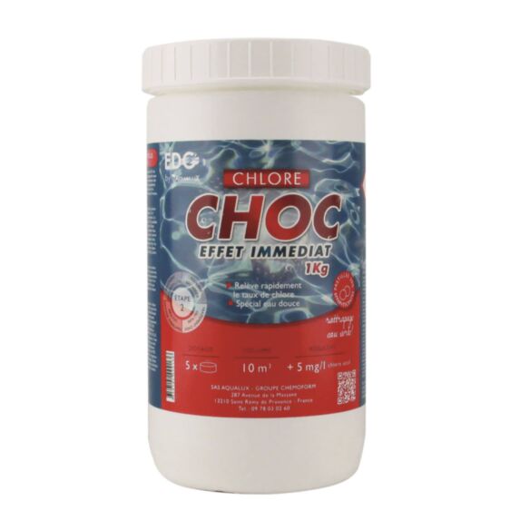 Pastilles chlore rapide 20g 1 kg - EDG by AQUALUX