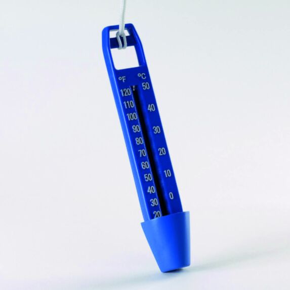 Thermomètre de piscine 25x4,5cm noir - AQUALUX