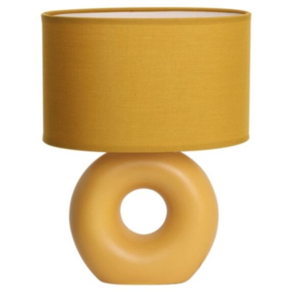 Lampe à poser Doonust Céramique/textile H.32,5x25cm Pécan - SEYNAVE