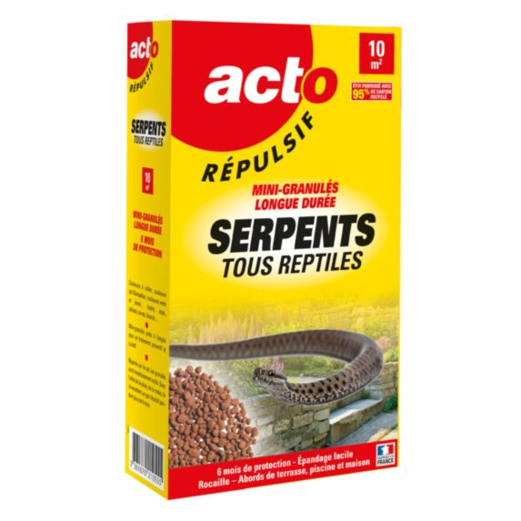 Mini-granulés répulsif serpents et reptiles - ACTO