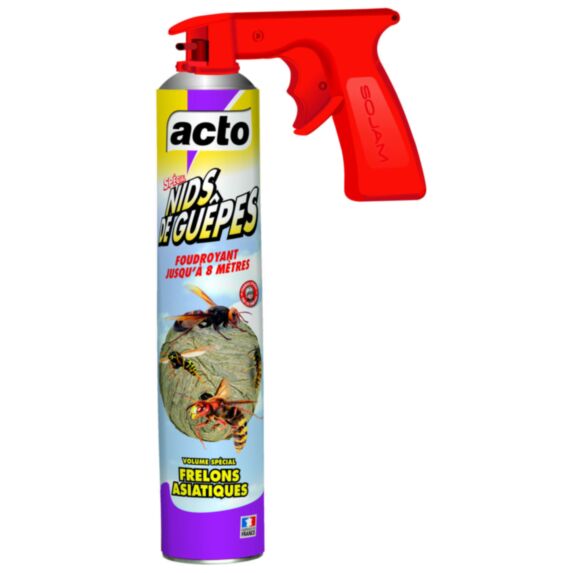 Aérosol nids guêpes avec accessoires