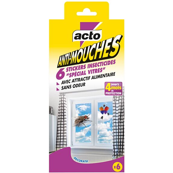 STICKERS INSECTICIDES ANTI-MOUCHES