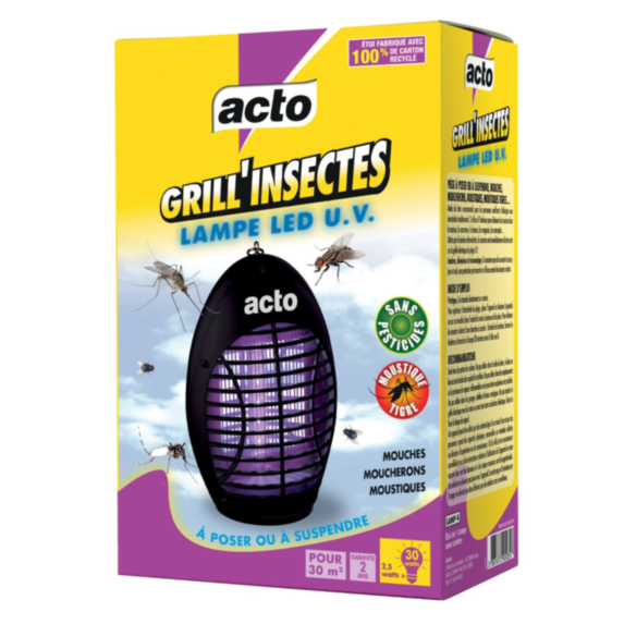 Grill insectes lampe LED UV - ACTO